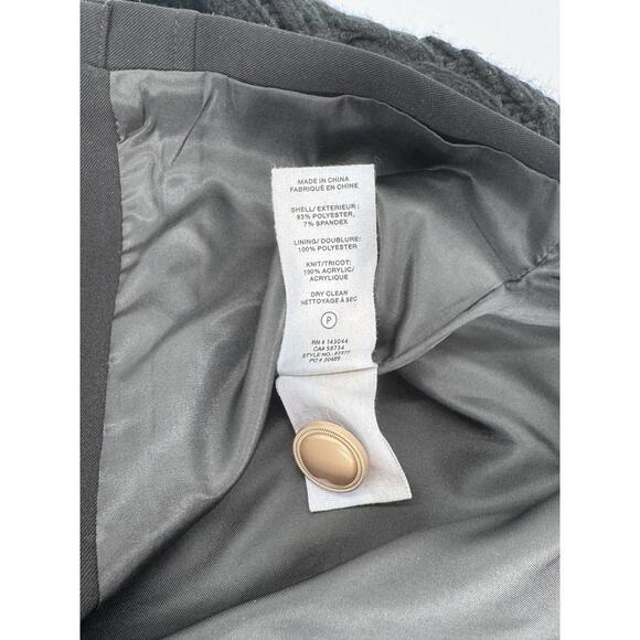 Avec Les Filles Black Blazer, Jacket, Knit Sleeves, Size XS Great Condition  - Picture 7 of 8